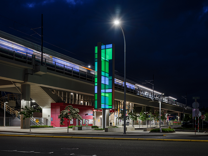 Artwork at Bellevue station